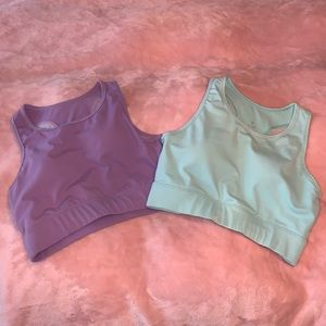 NVGTN Mesh Bra Set Lilac and Aqua MEDIUM